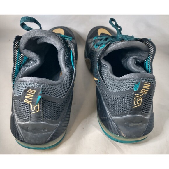 Nike LeBron James 12 XII Low “Black Green Metallic Gold” US men's 11  724557-070 - Picture 8 of 14